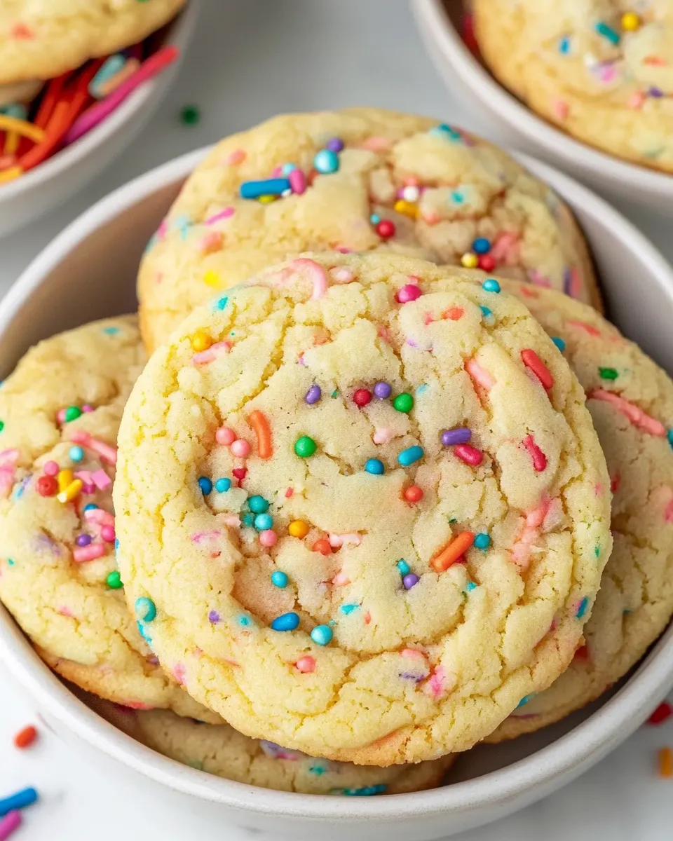 Homemade Funfetti Birthday Cake Cookies photo