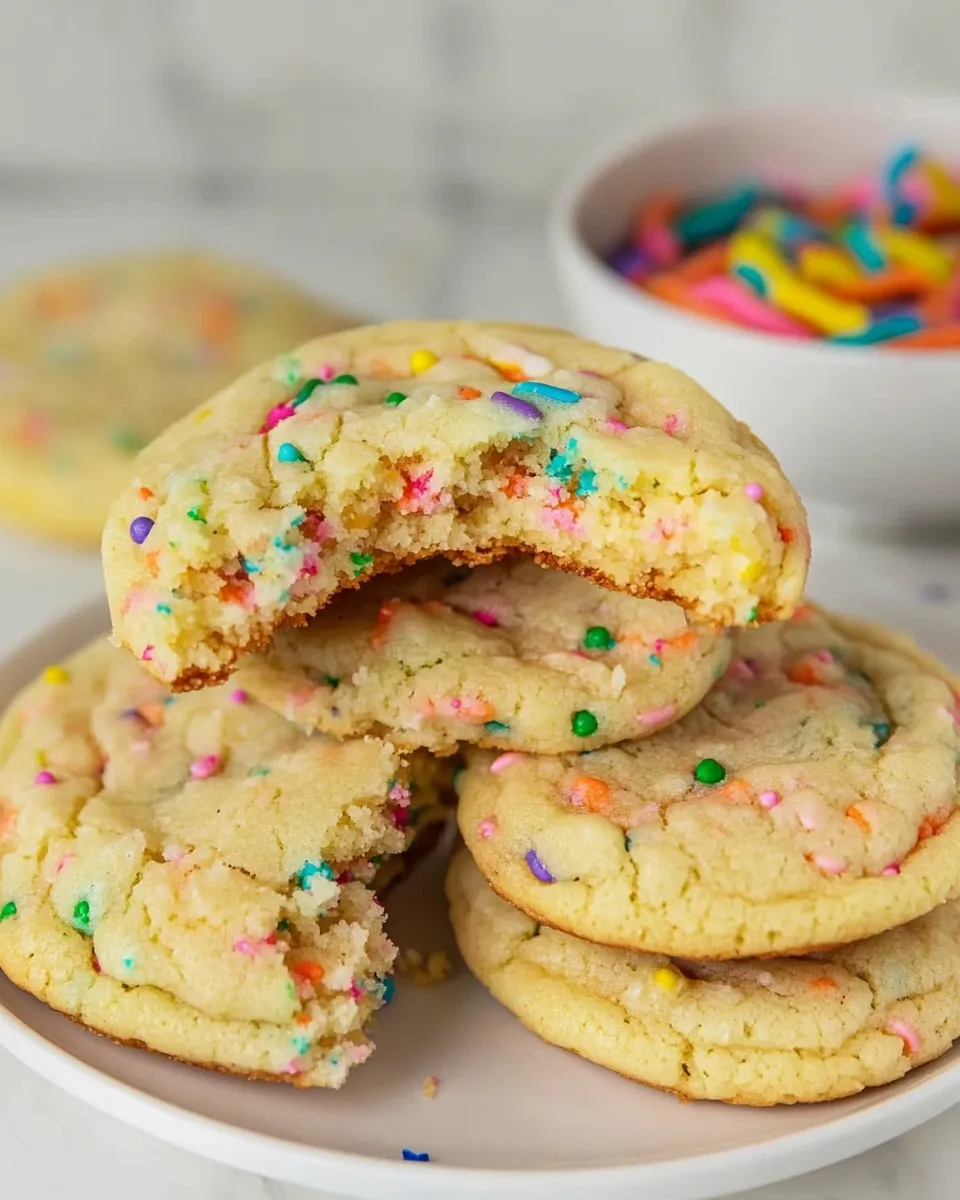 Easy Funfetti Birthday Cake Cookies recipe photo
