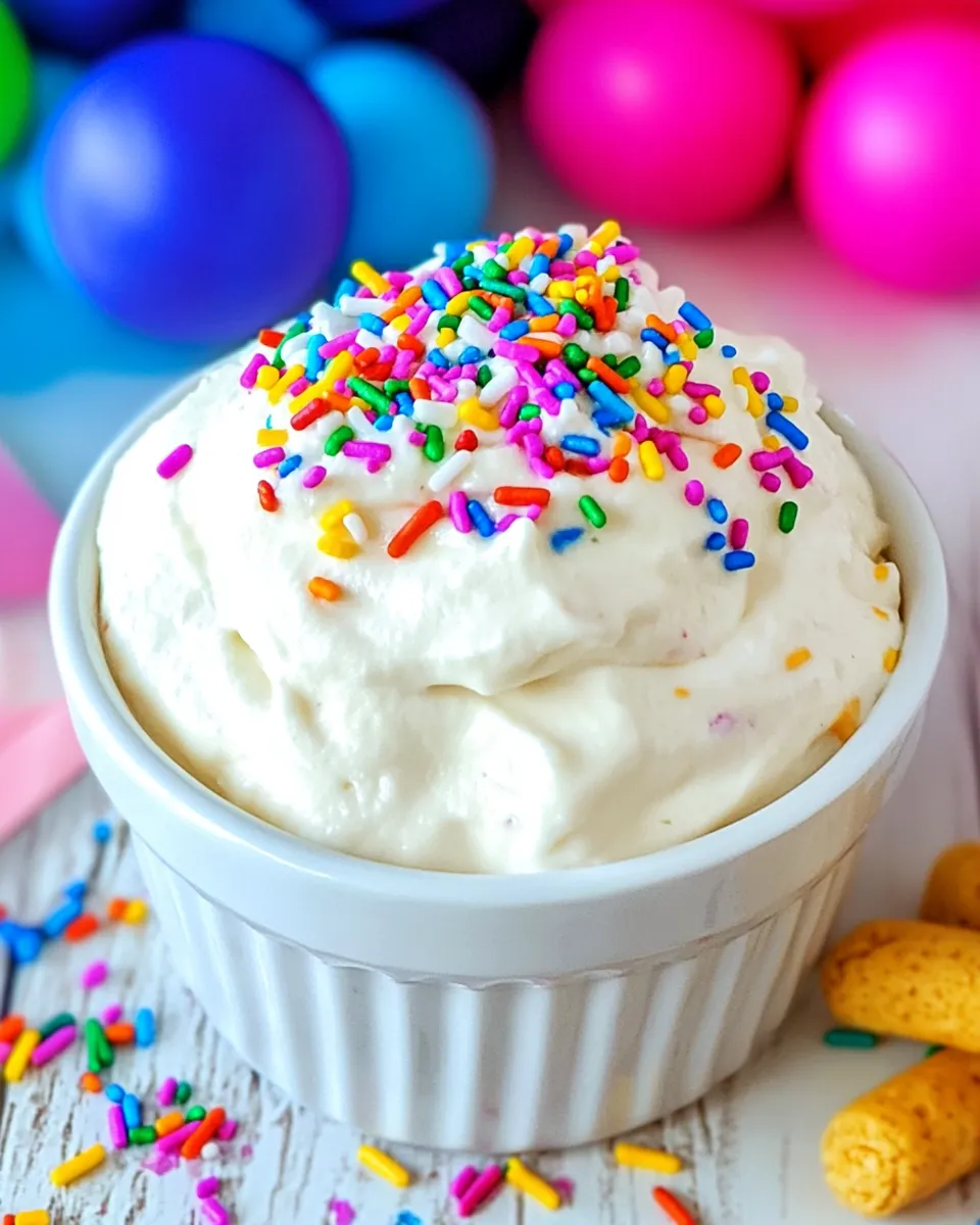 Homemade Funfetti Dip (Dunkaroo Dip with Sprinkles) recipe photo