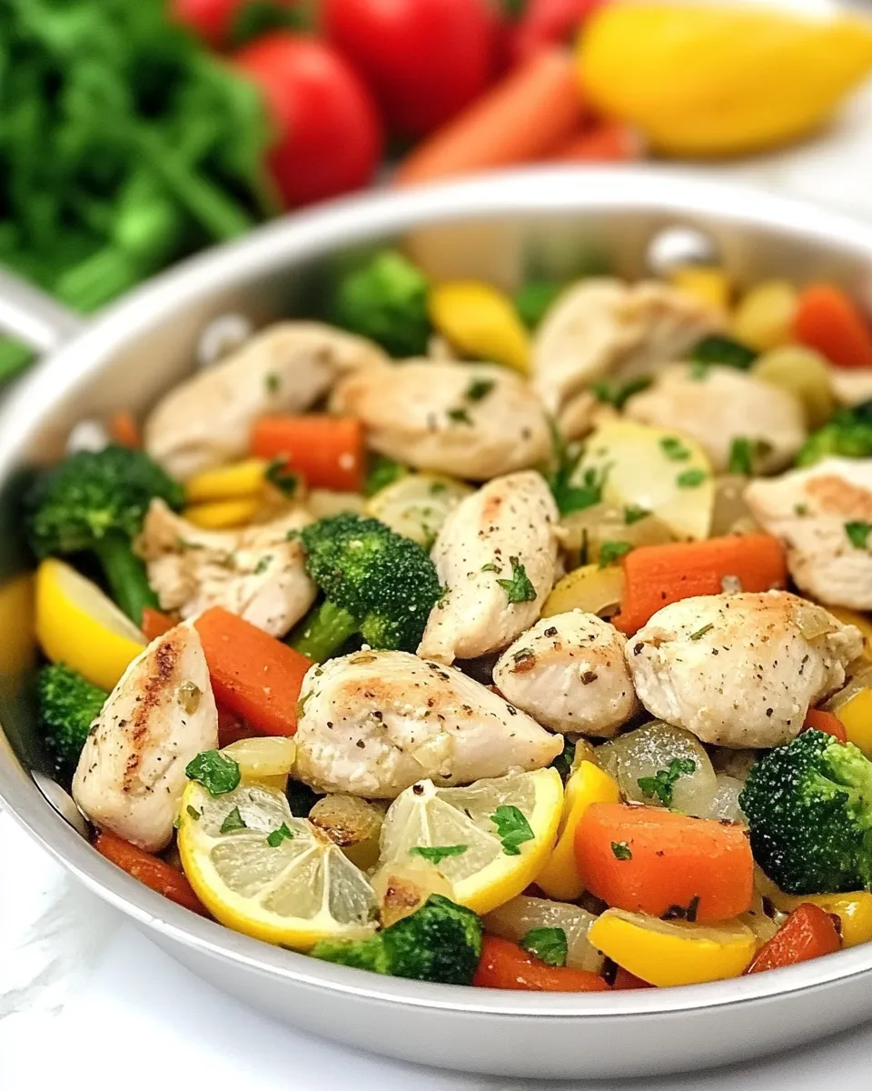 Easy Garlic Butter Chicken Vegetable Skillet photo