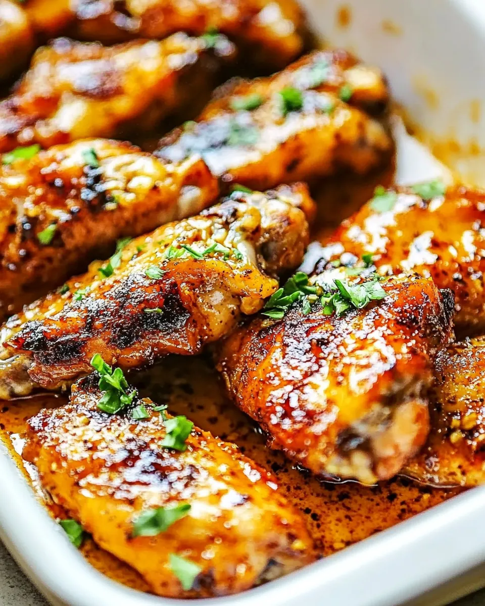 Savory Garlic Chicken Wings dish photo