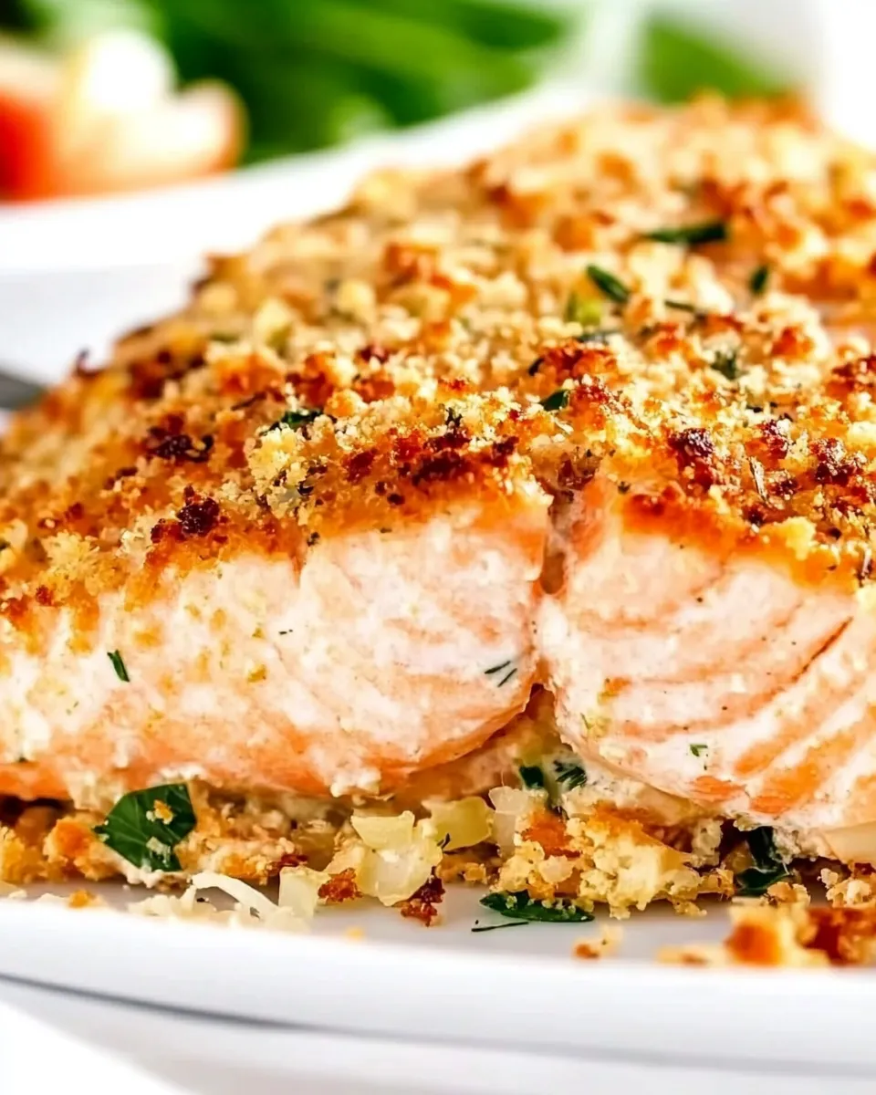 Homemade Garlic Parmesan Crusted Salmon (Oven and Air Fryer version) photo