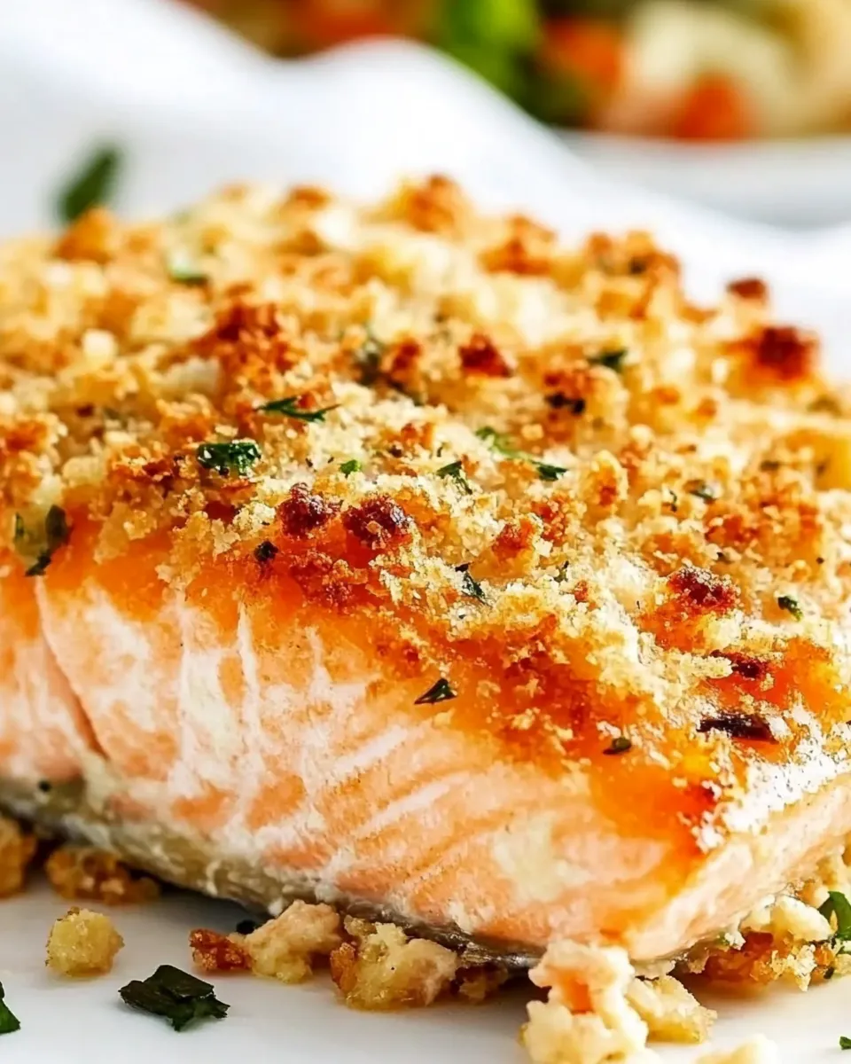 Easy Garlic Parmesan Crusted Salmon (Oven and Air Fryer version) recipe photo