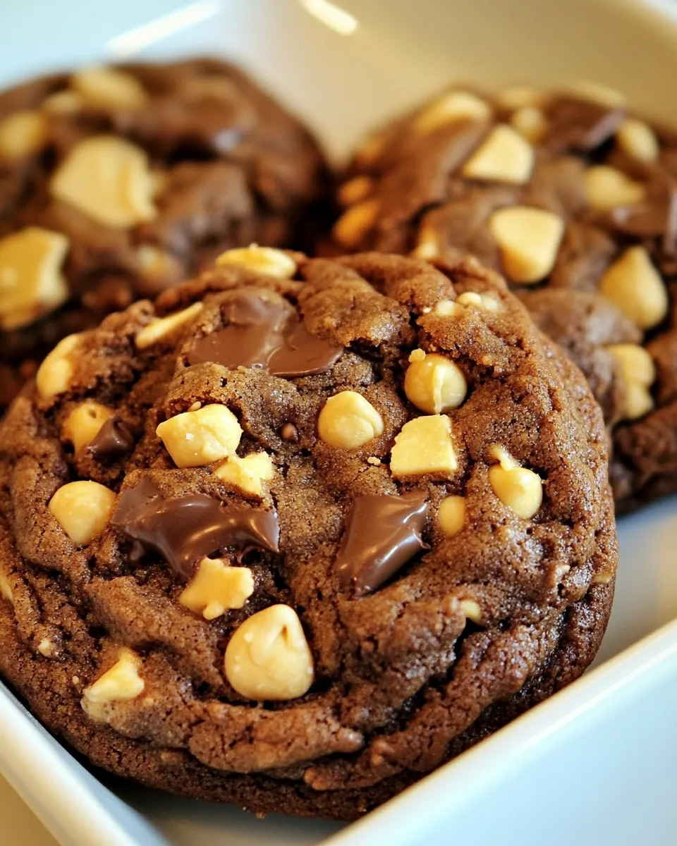 Homemade German Chocolate Peanut Butter Cake Batter Cookies photo
