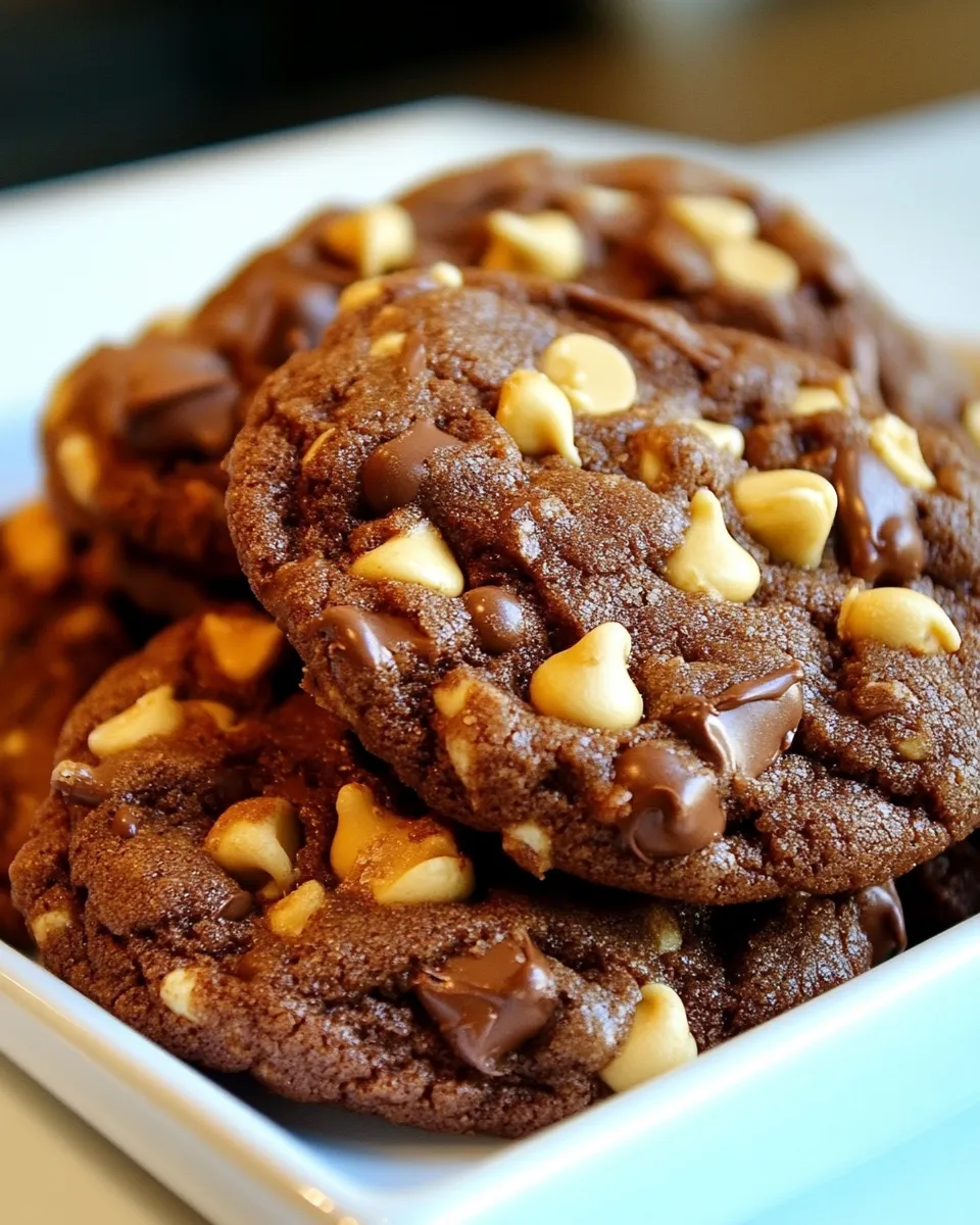 Easy German Chocolate Peanut Butter Cake Batter Cookies shot