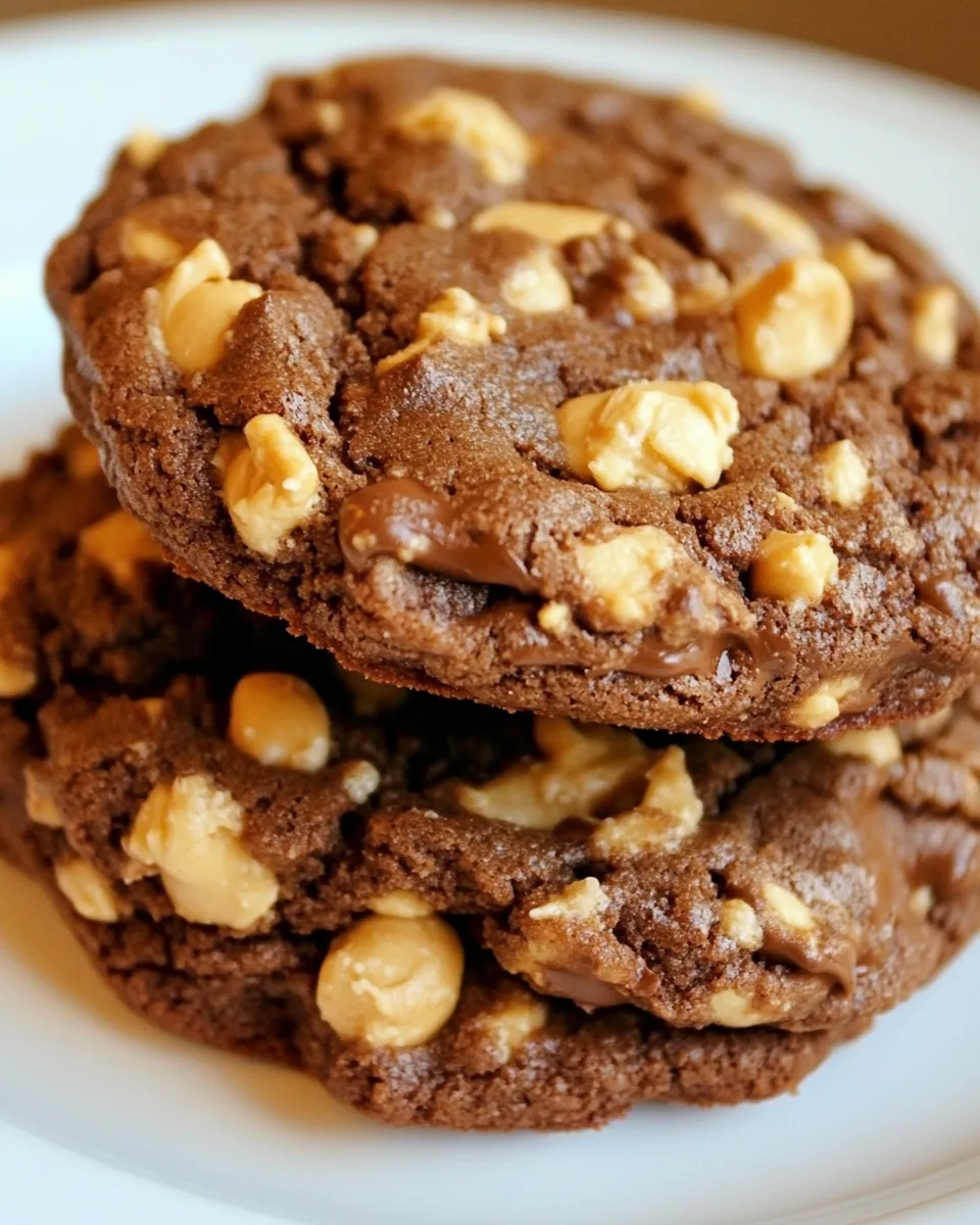 Delicious German Chocolate Peanut Butter Cake Batter Cookies recipe image