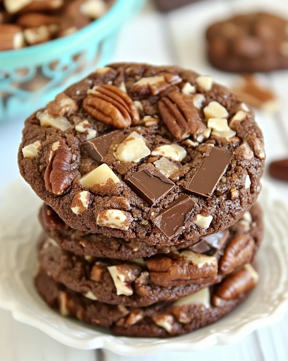 Delicious Giant Chocolate Toffee Pecan Cookies recipe photo
