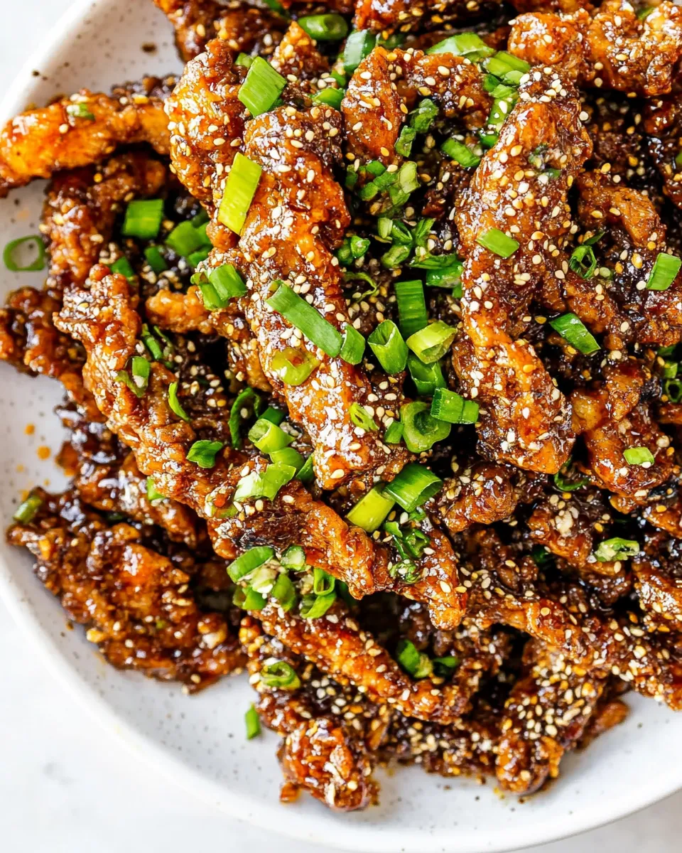 Delicious Ginger Beef shot