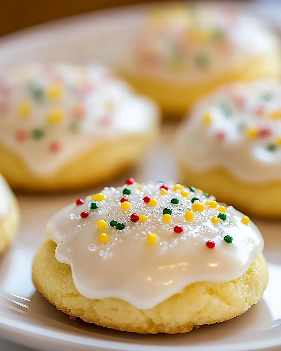Classic Glazed Lemon Sour Cream Cookies image