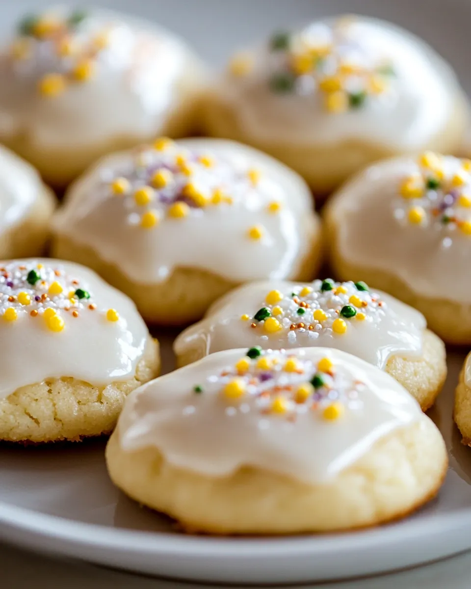 Easy Glazed Lemon Sour Cream Cookies recipe photo