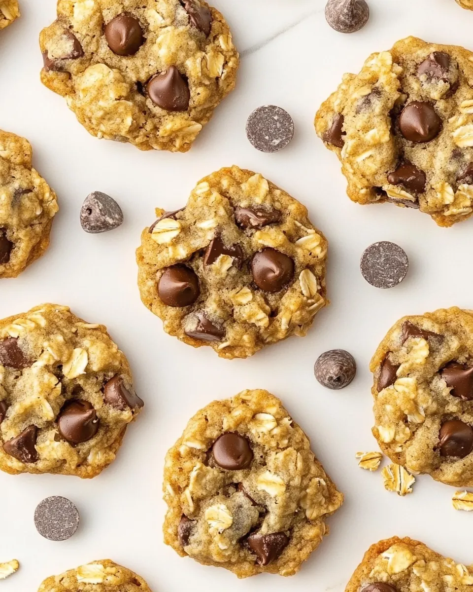 Easy Gluten Free Almond Flour Oatmeal Chip Cookies image