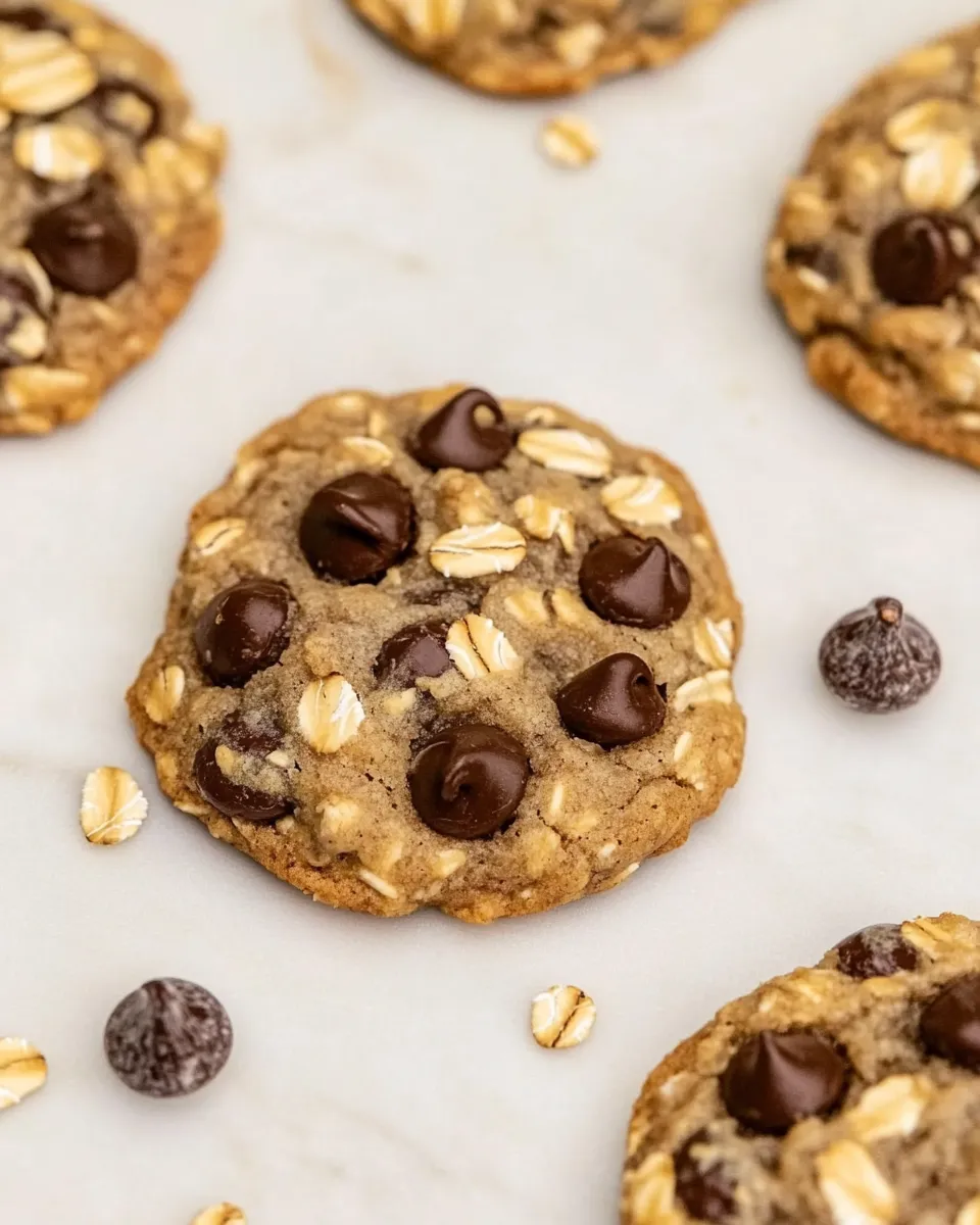 Best Gluten Free Almond Flour Oatmeal Chip Cookies shot