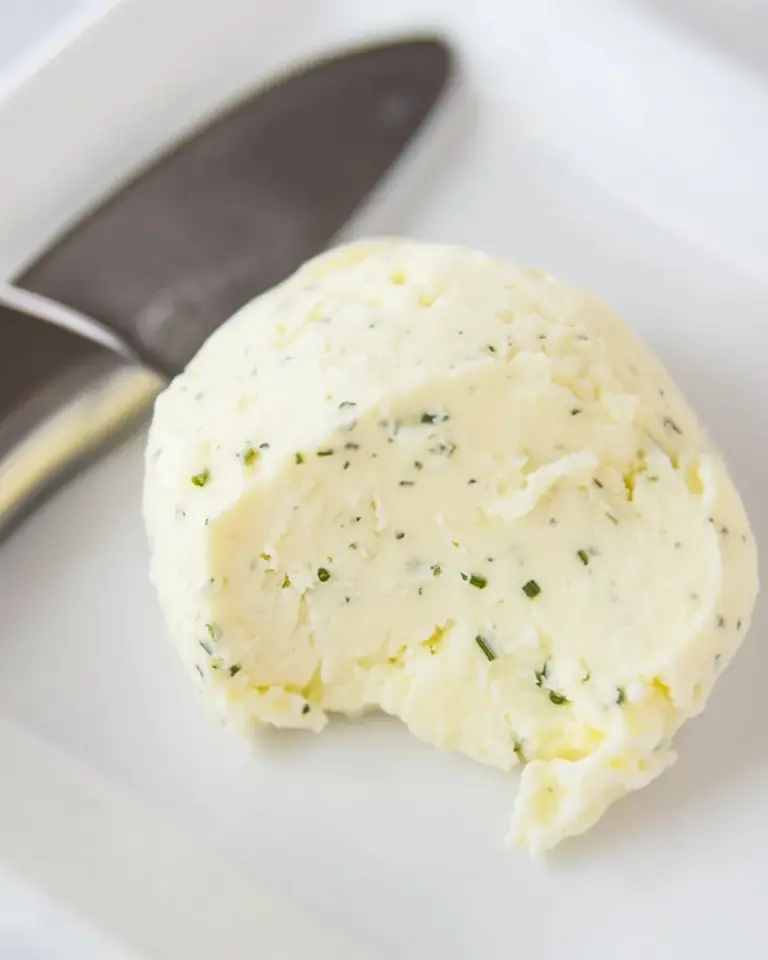 Homemade Goats Cheese and Chive Butter photo