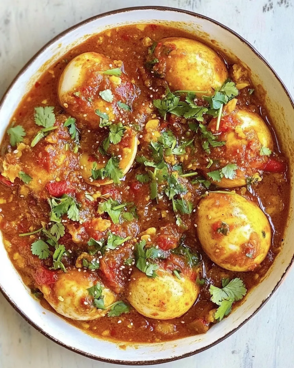 Homemade Golden Egg Curry photo