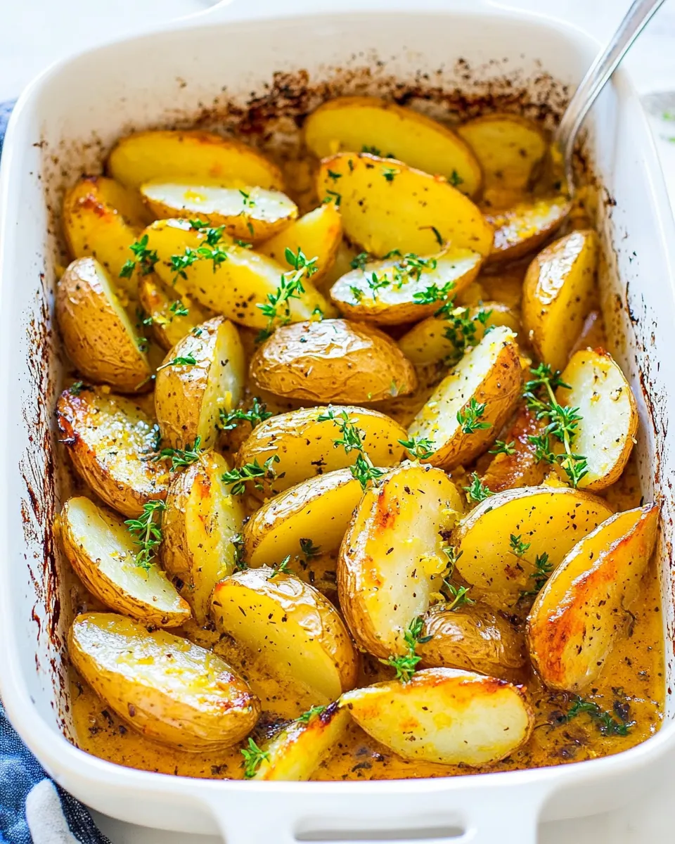 Homemade Greek Lemon Potatoes Recipe photo