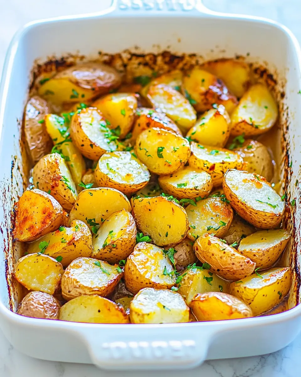 Easy Greek Lemon Potatoes Recipe shot
