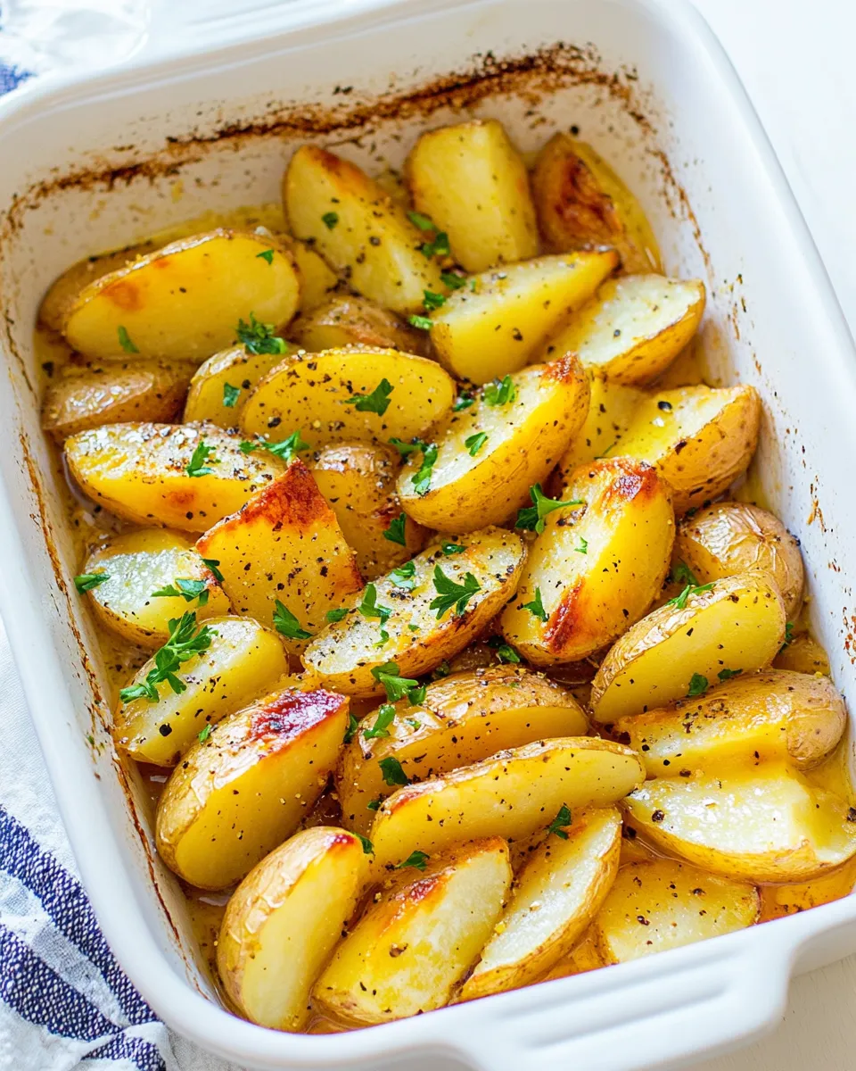 Delicious Greek Lemon Potatoes Recipe recipe photo