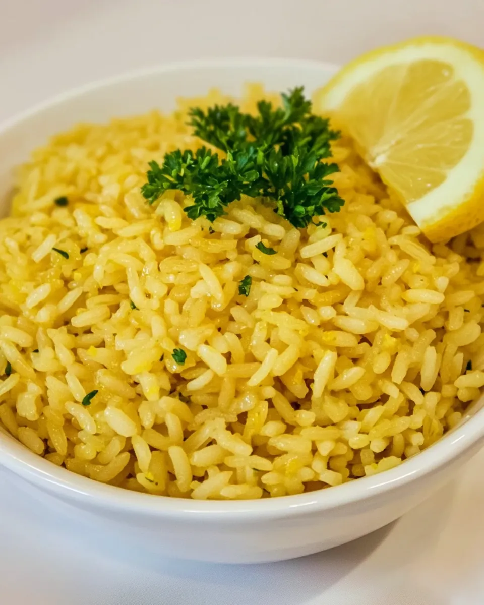 Homemade Greek Lemon Rice Recipe photo