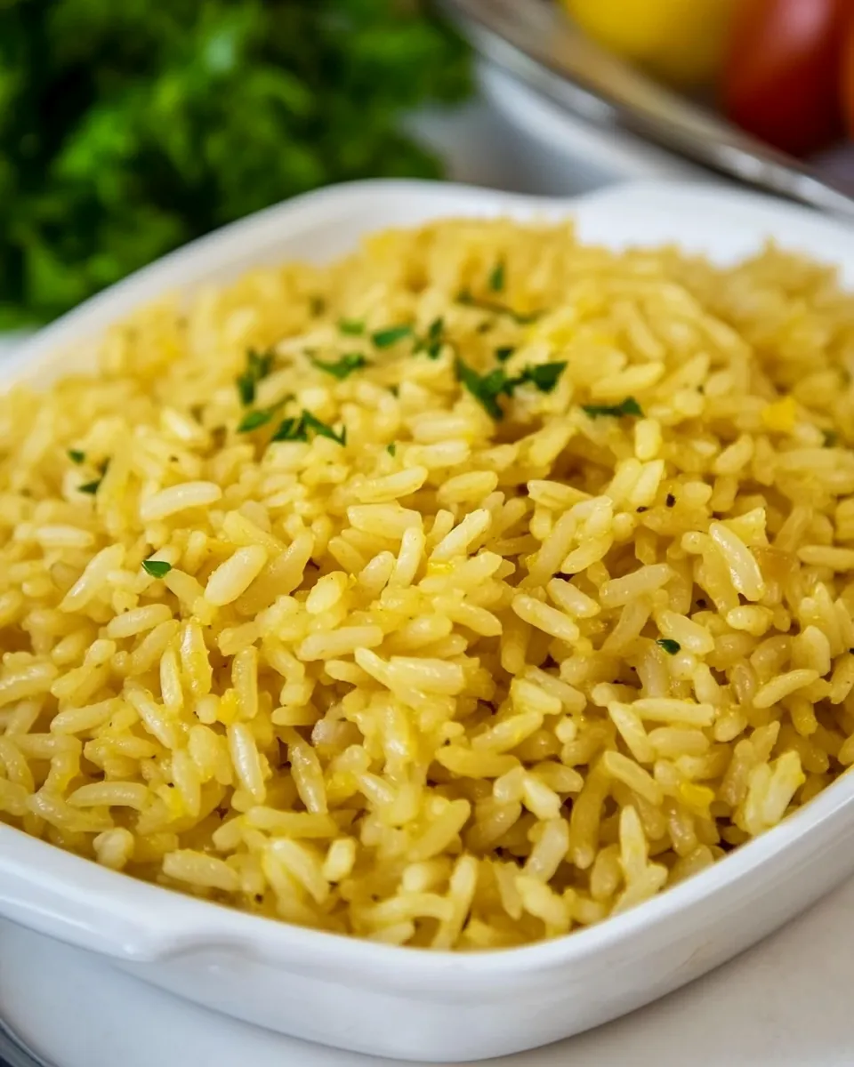 Classic Greek Lemon Rice Recipe image