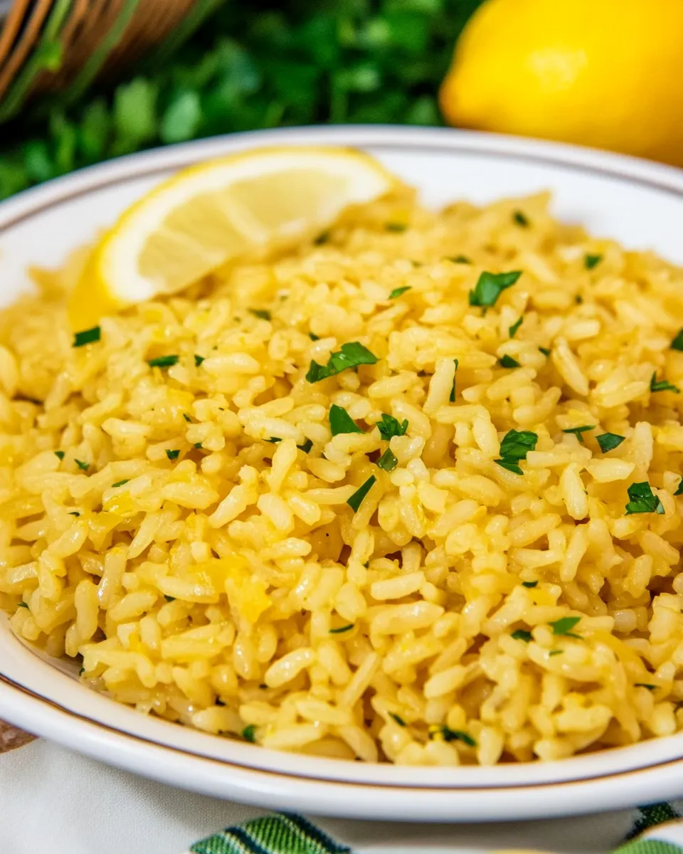 Delicious Greek Lemon Rice Recipe dish photo