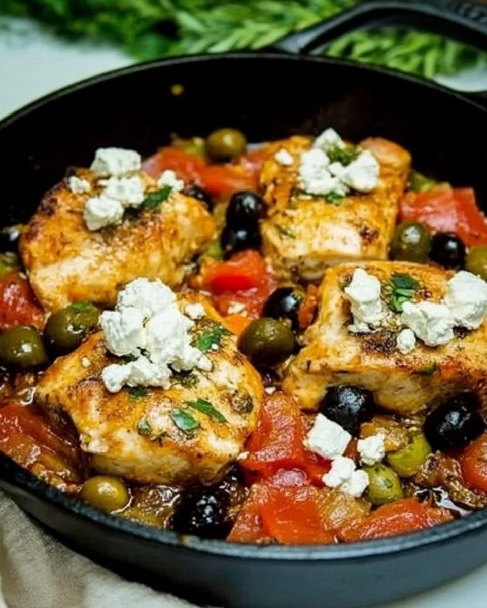 Easy Greek Skillet Chicken image