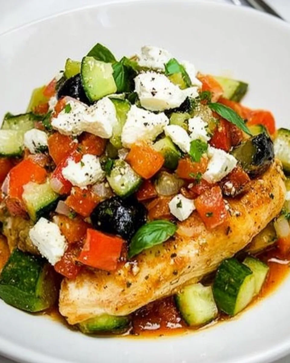 Delicious Greek Skillet Chicken recipe photo