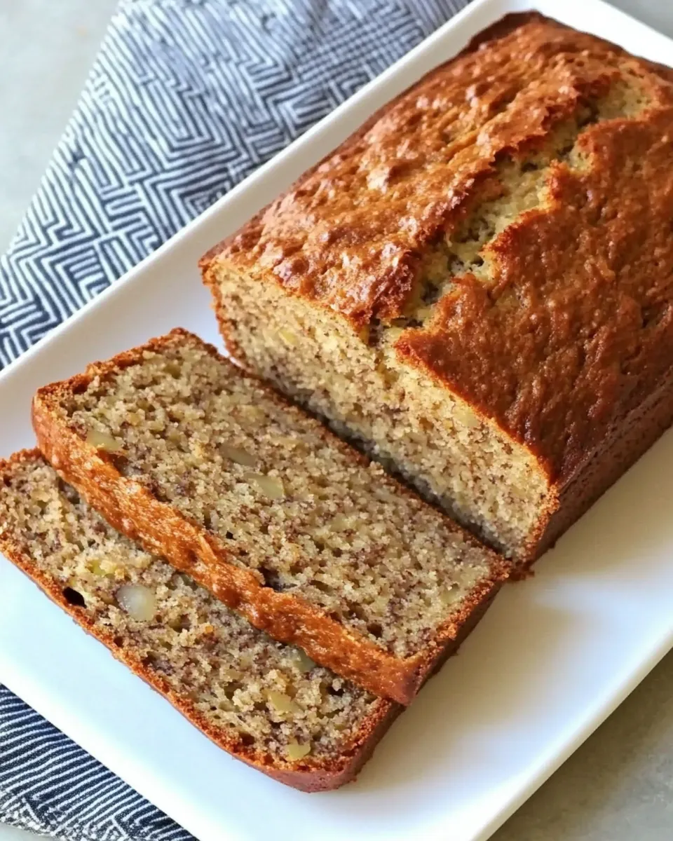 Delicious Greek Yogurt Banana Nut Bread shot