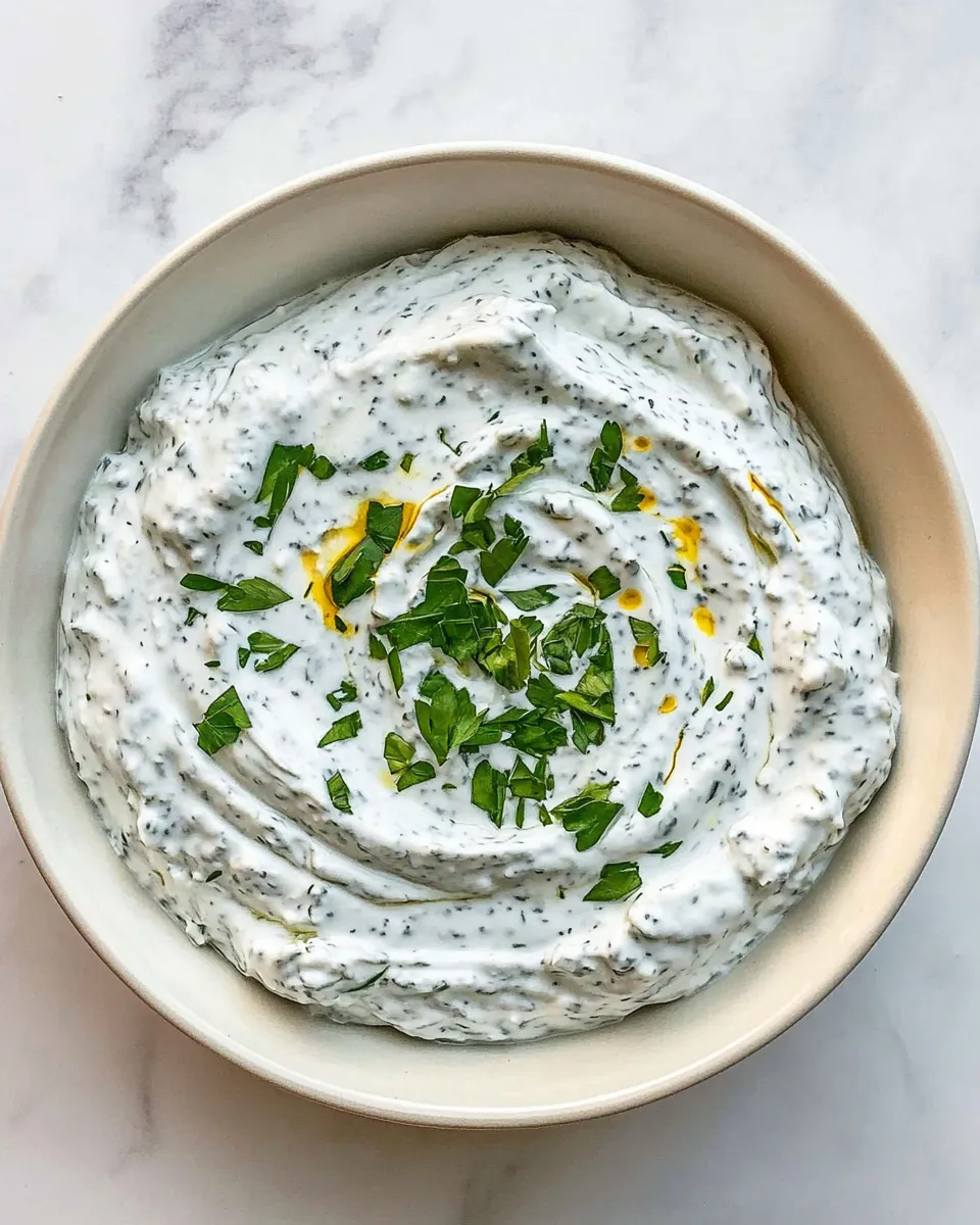 Delicious Greek Yogurt Dip shot