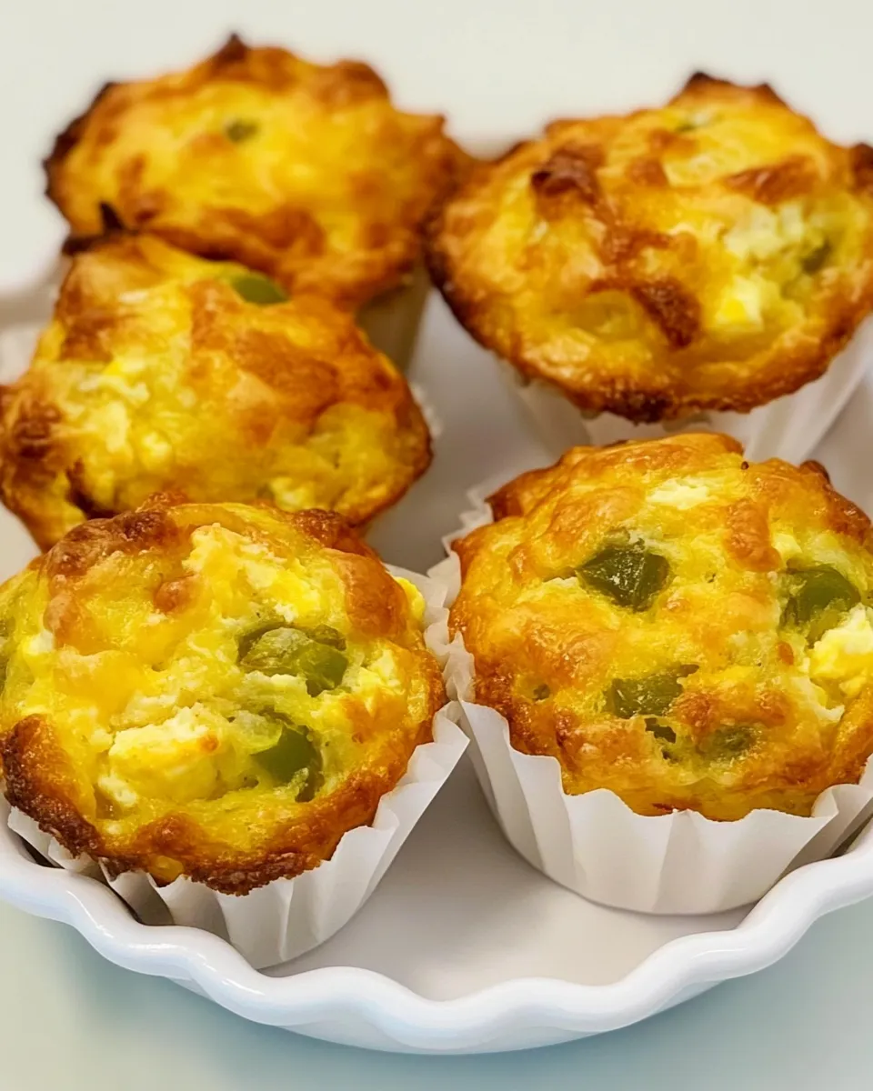 Homemade Green Chile and Cheese Egg Muffins photo