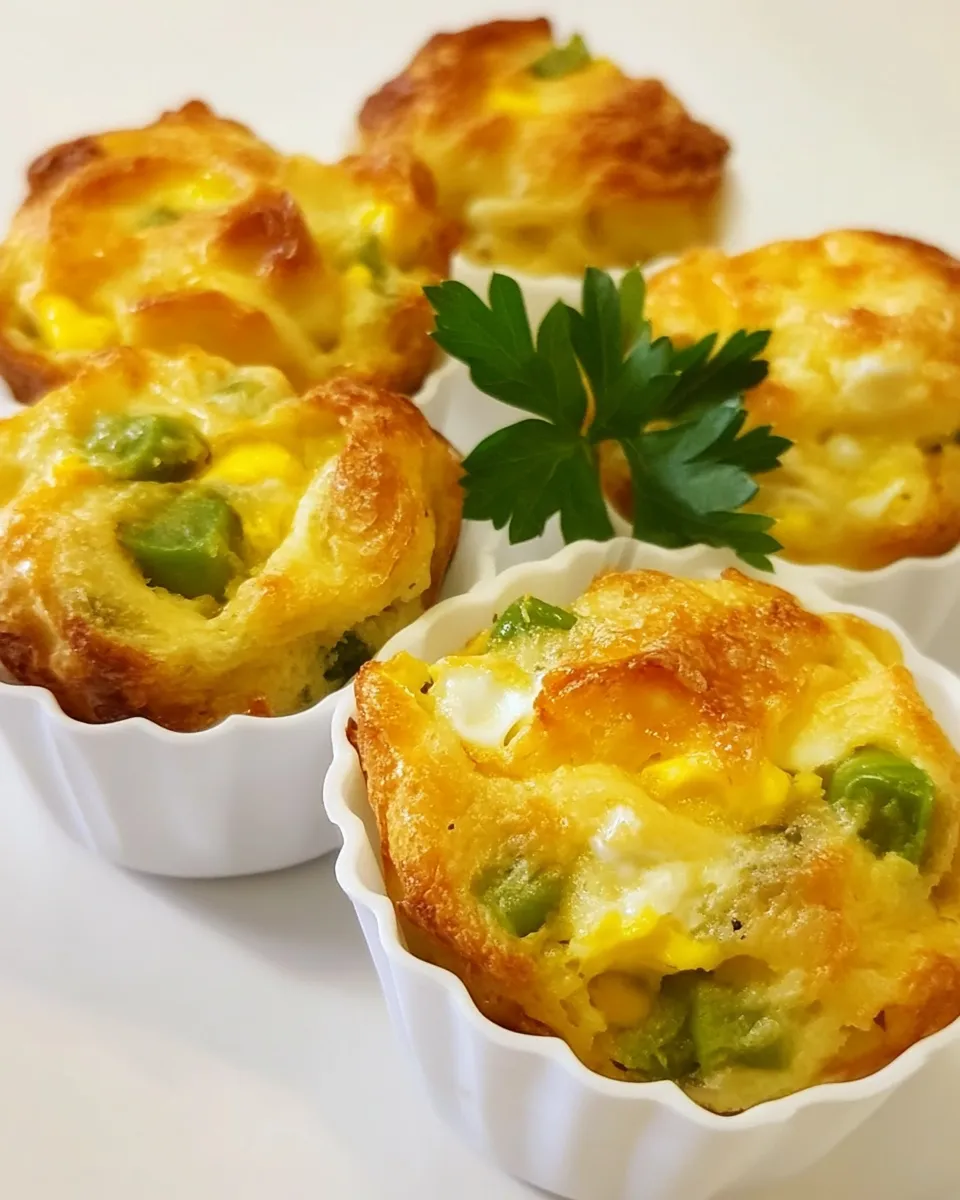 Easy Green Chile and Cheese Egg Muffins image