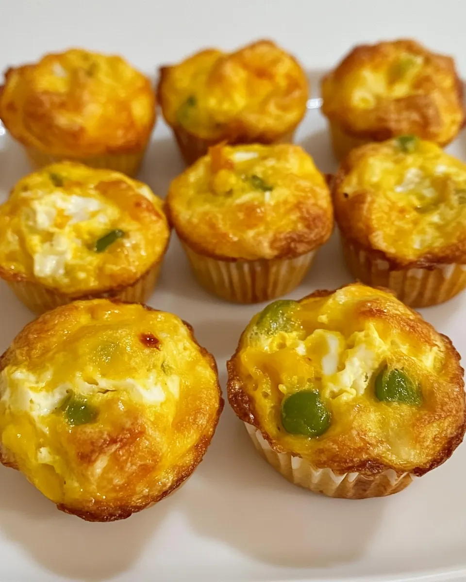 Delicious Green Chile and Cheese Egg Muffins recipe photo