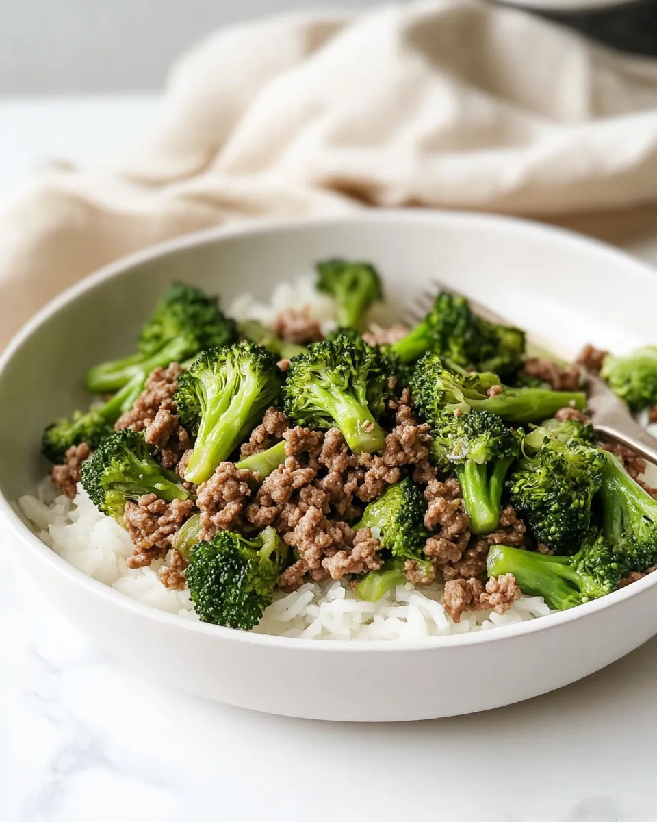Delicious Ground Beef And Broccoli Stir-Fry image