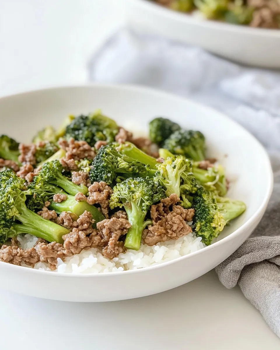 Homemade Ground Beef And Broccoli Stir-Fry recipe photo