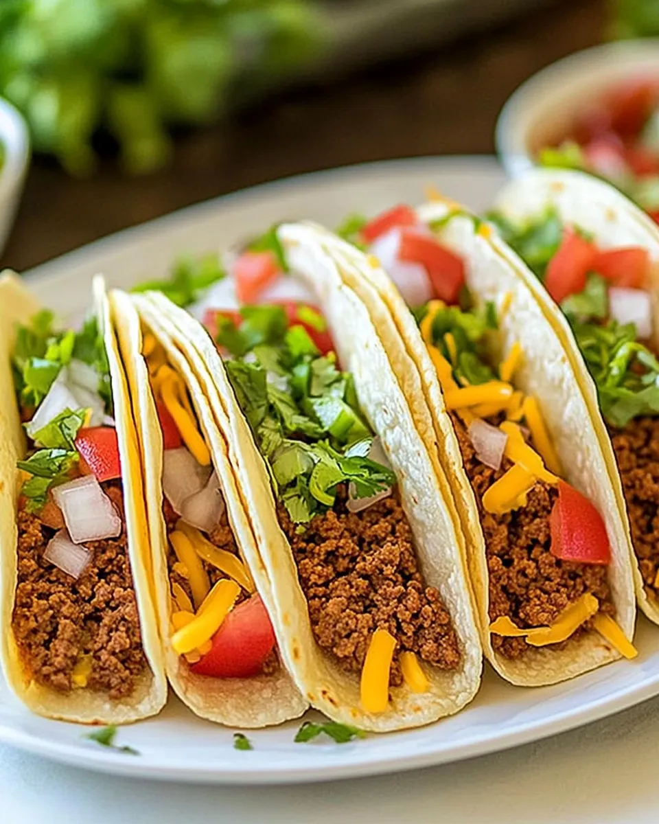 Homemade Ground Beef Tacos Recipe photo