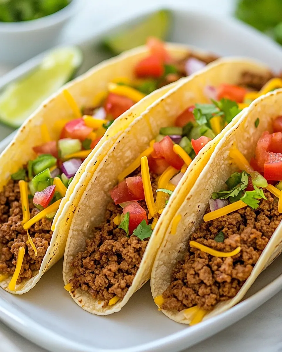 Classic Ground Beef Tacos Recipe image