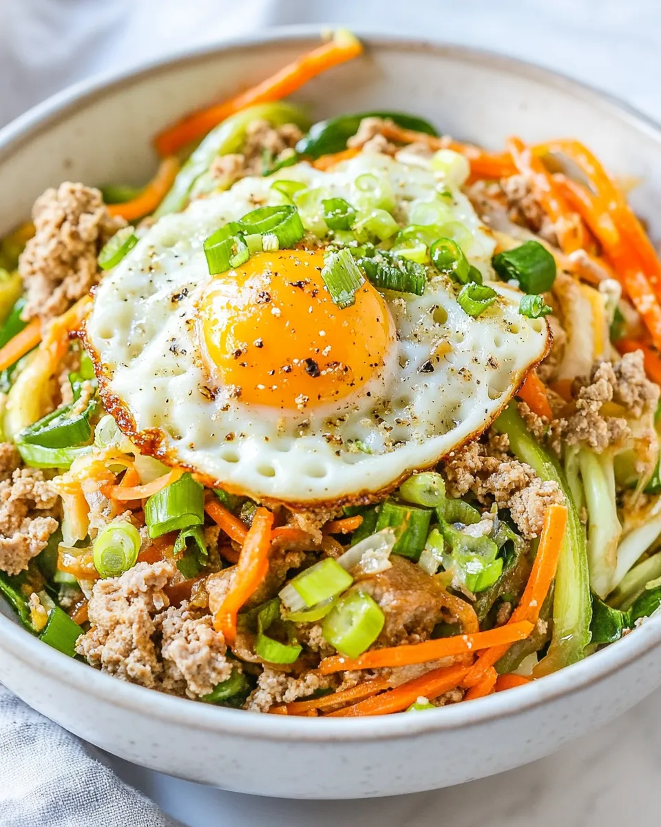 Easy Ground Turkey Egg Roll in a Bowl recipe photo