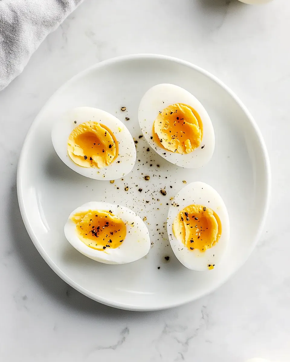 Delicious Hard-Boiled Eggs in Microwave dish photo
