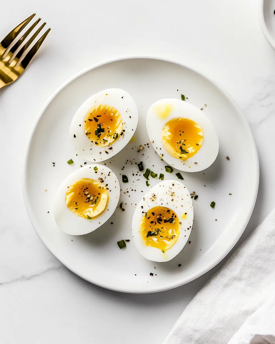 Simple Hard-Boiled Eggs in Microwave shot