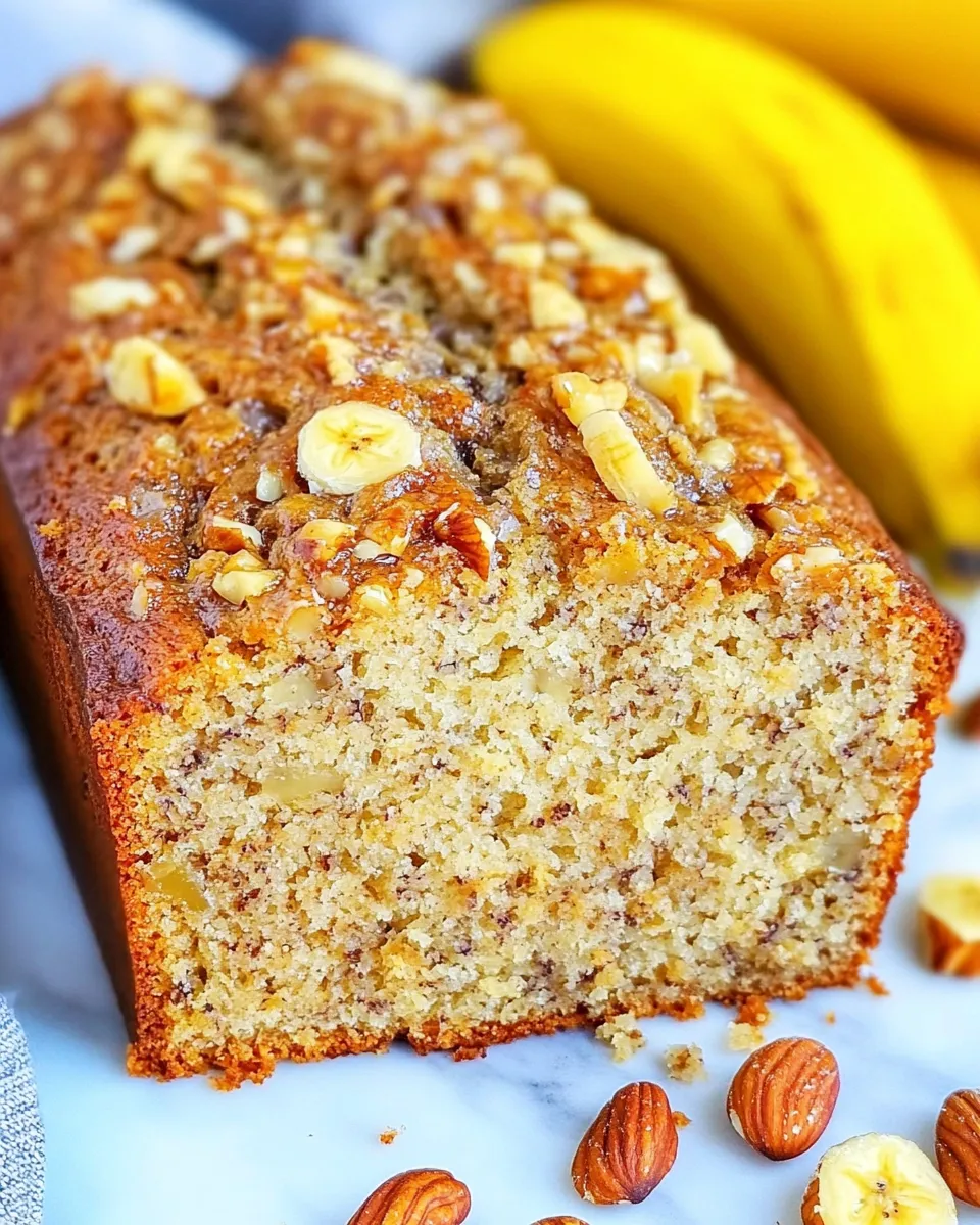 Delicious Hawaiian Banana Nut Bread shot