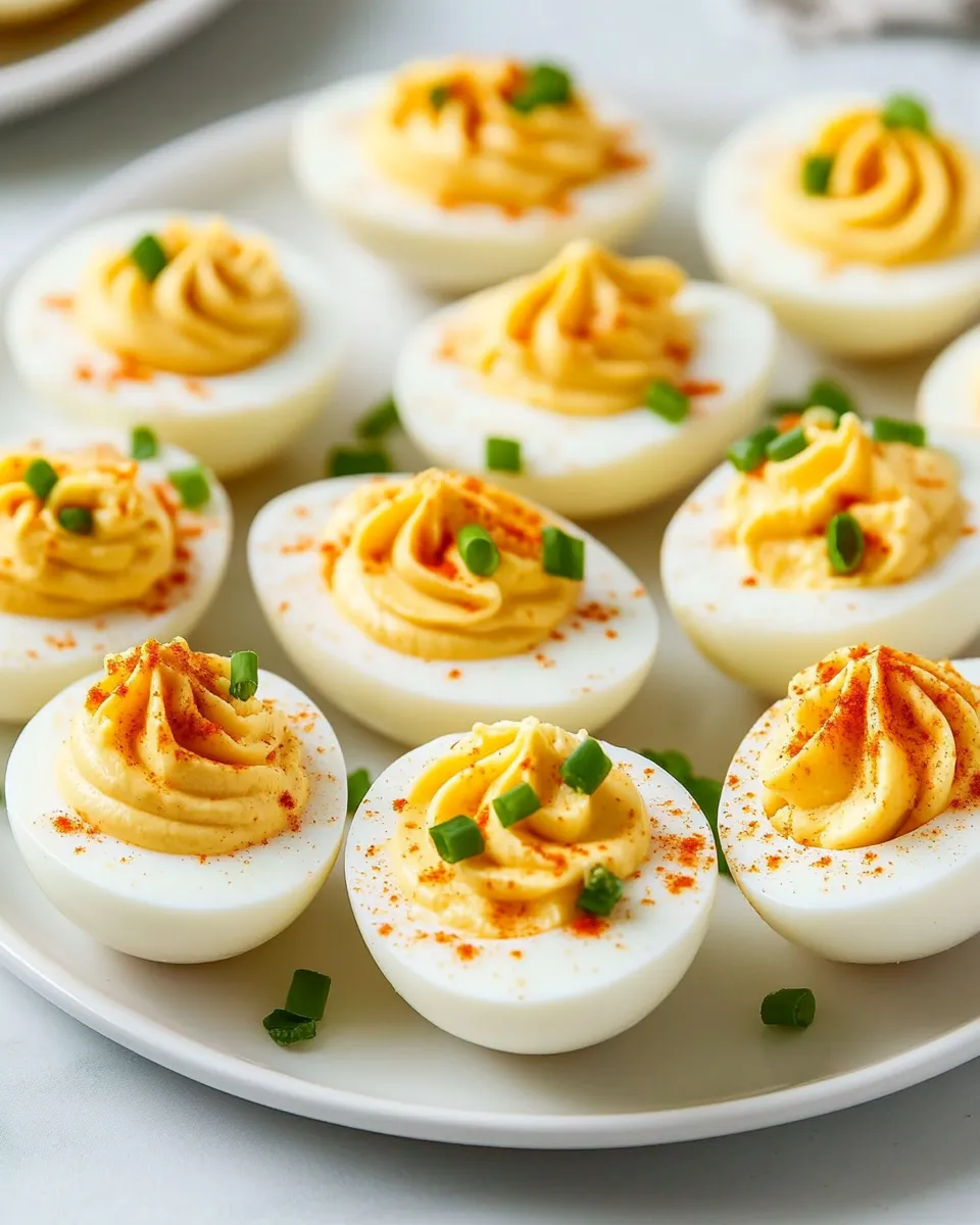 Classic Healthier Deviled Eggs image