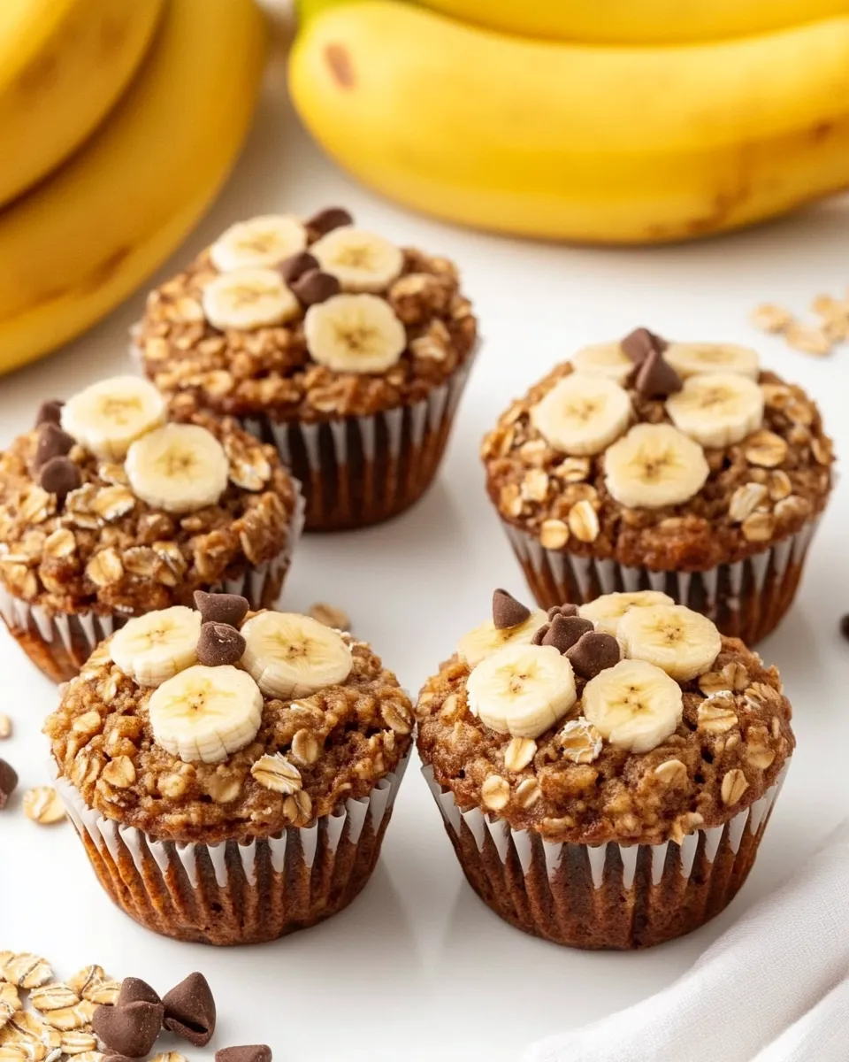 Best Healthy Banana Baked Oatmeal Muffins shot