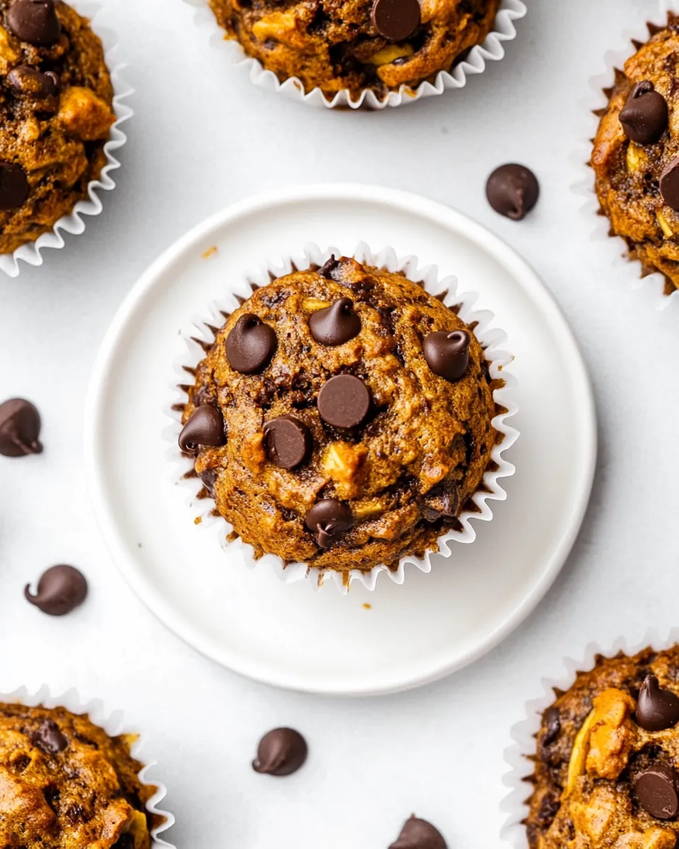 Delicious Healthy Banana Chocolate Chip Muffins image