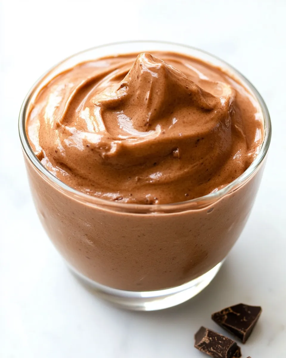 Homemade Healthy Chocolate Frosty photo