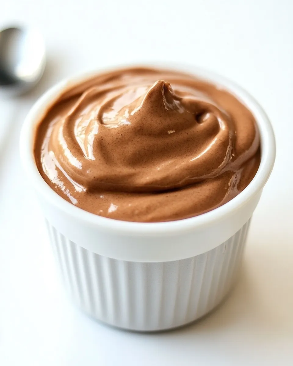 Delicious Healthy Chocolate Frosty shot