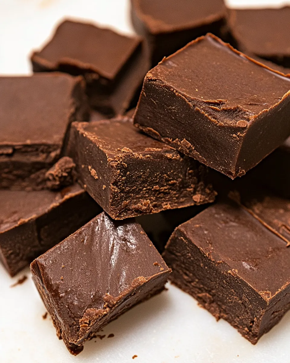Easy Healthy Chocolate Fudge recipe photo