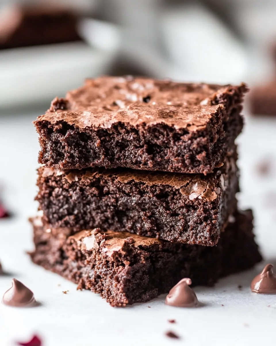 Homemade Healthy Greek Yogurt Brownies photo
