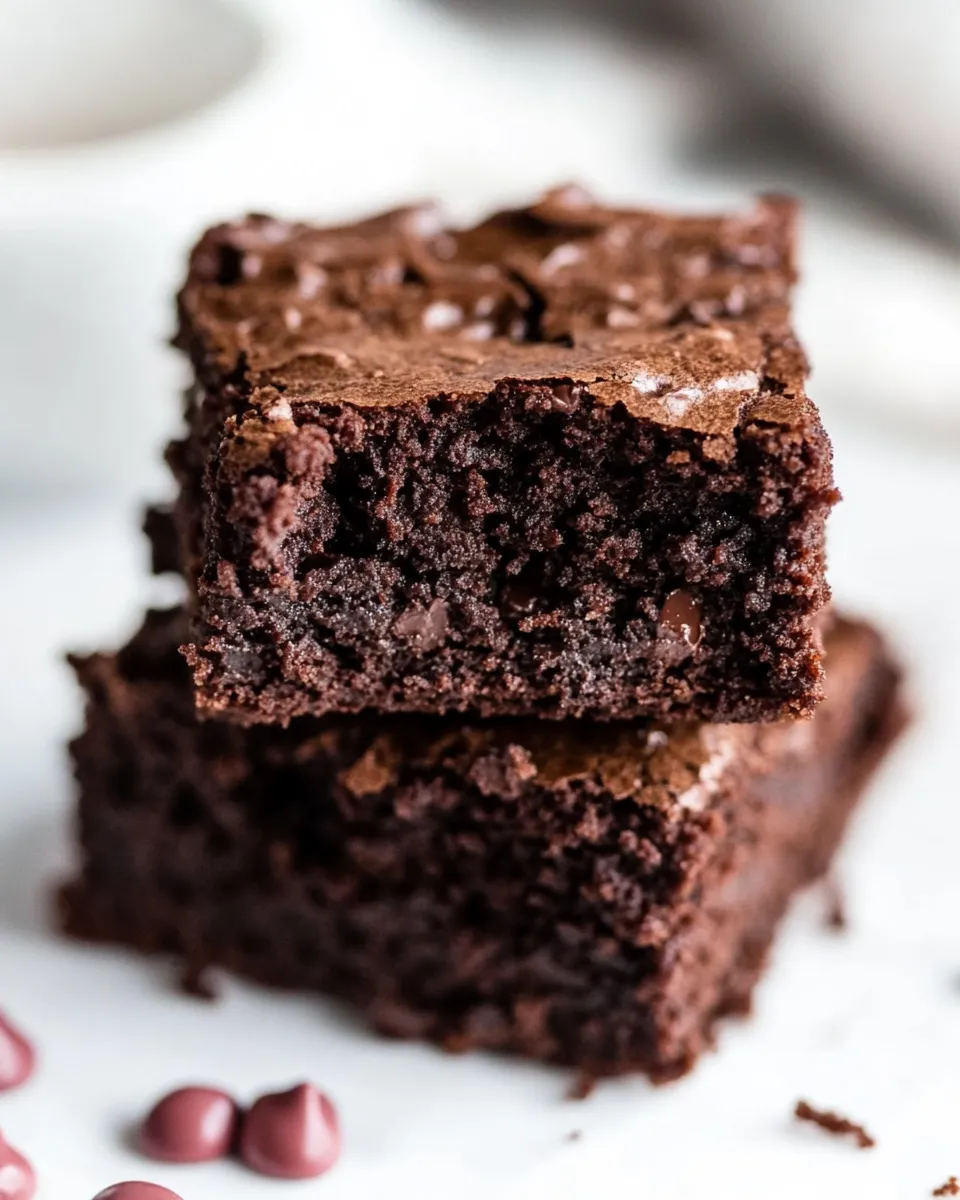 Easy Healthy Greek Yogurt Brownies recipe photo