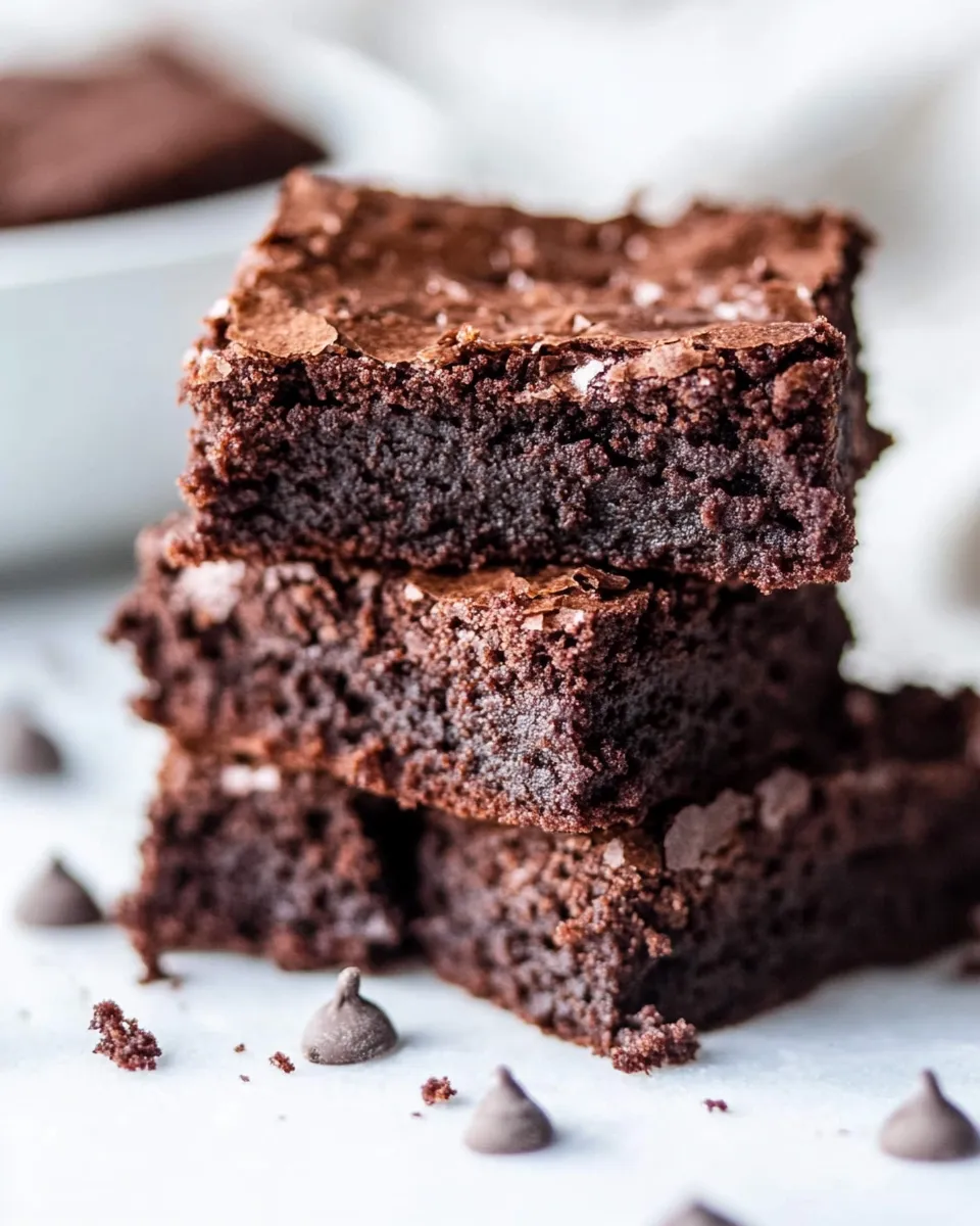 Best Healthy Greek Yogurt Brownies shot