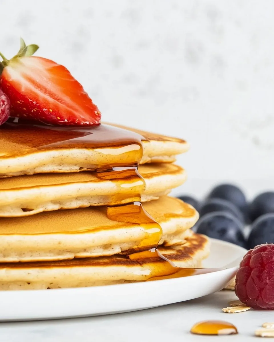 Classic Healthy Oatmeal Pancakes image