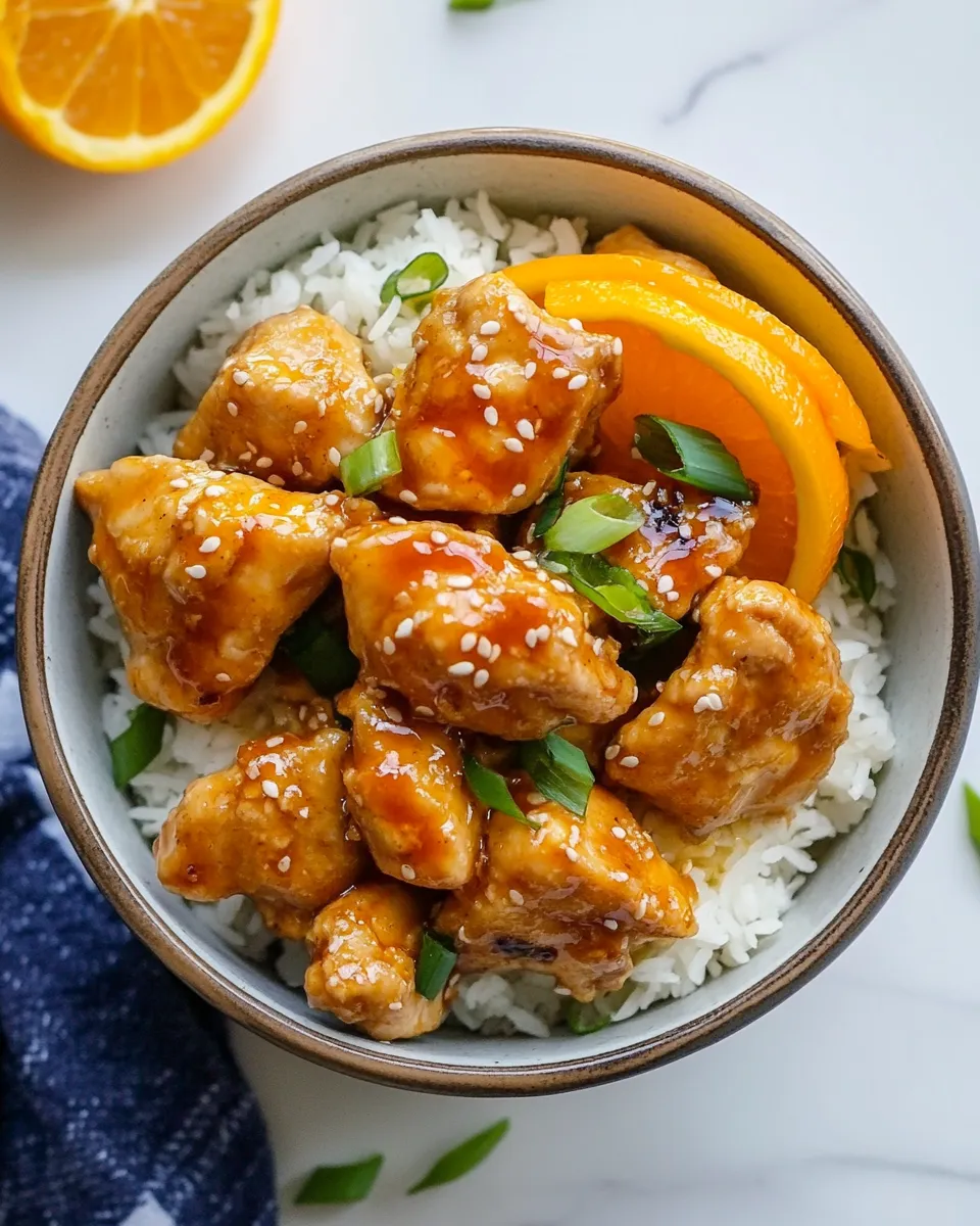 Homemade Healthy Orange Chicken photo